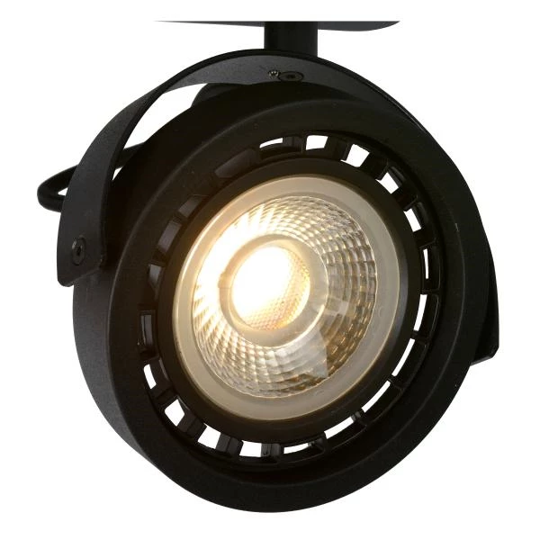 Lucide TALA LED - Plafondspot - LED Dim to warm - GU10 - 2x12W 2200K/3000K - Zwart - detail 1